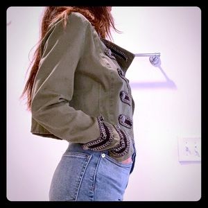 Free People canvas military jacket (size 4)